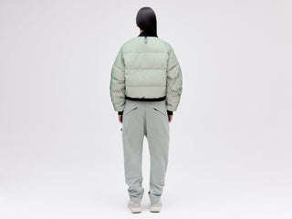 Reflective Bomber Down Jacket - Reflective Jade