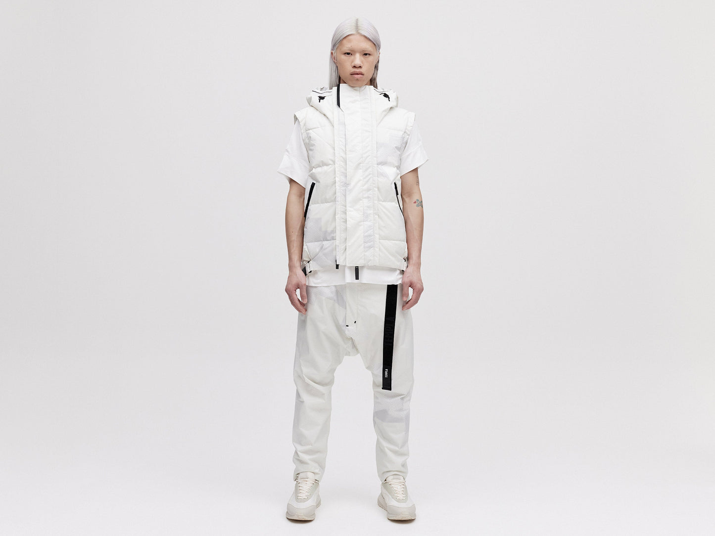 Modular Down Vest - Light Pixel