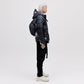 Utility Down Jacket with Backpack - Dark Pixel