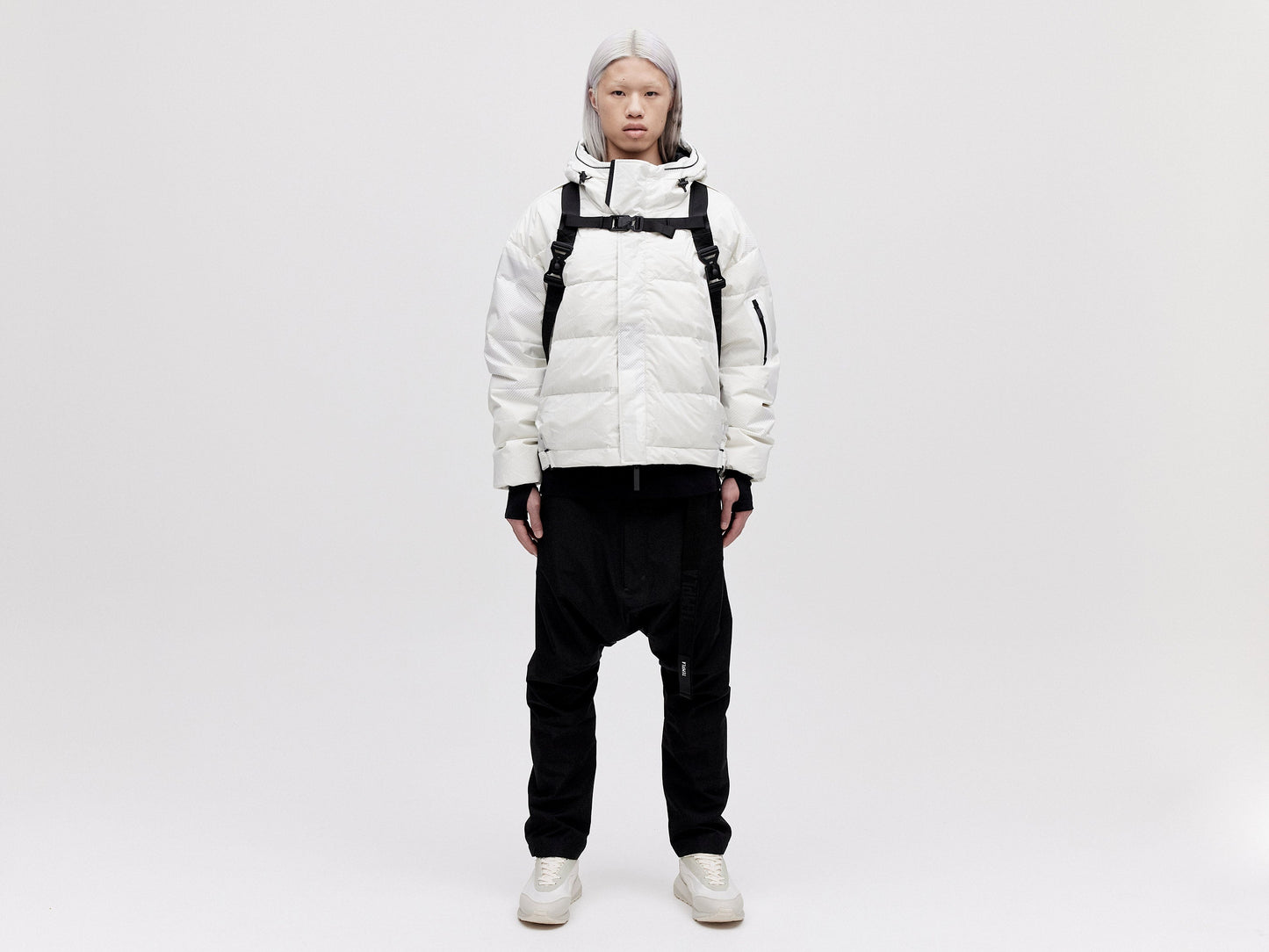 Utility Down Jacket with Backpack - Light Pixel