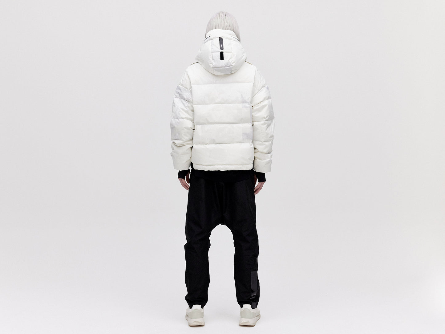 Utility Down Jacket with Backpack - Light Pixel