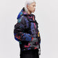 Utility Down Jacket with Backpack - Dark Splatter