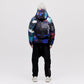 Utility Down Jacket with Backpack - Dark Splatter