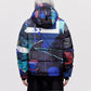 Utility Down Jacket with Backpack - Dark Splatter
