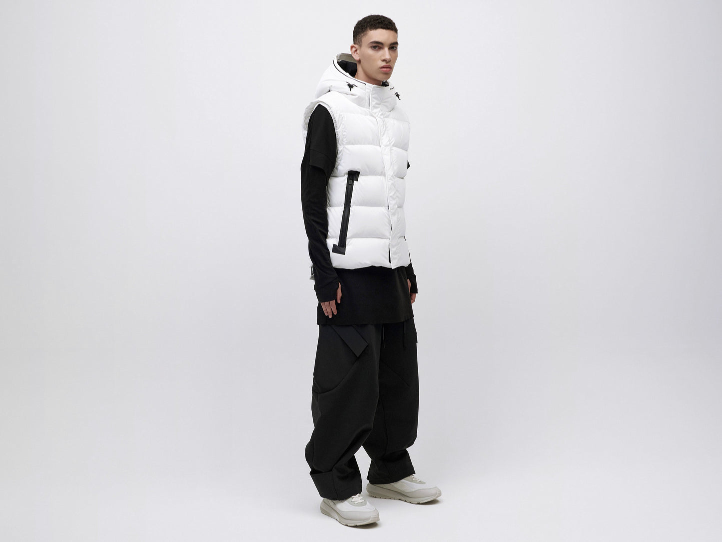Gloss Down Vest - White