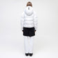 Naswa Puffer Cropped - White