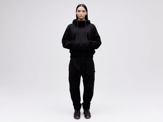 Cropped Hoodie - Black