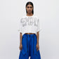 Cropped Tee - White