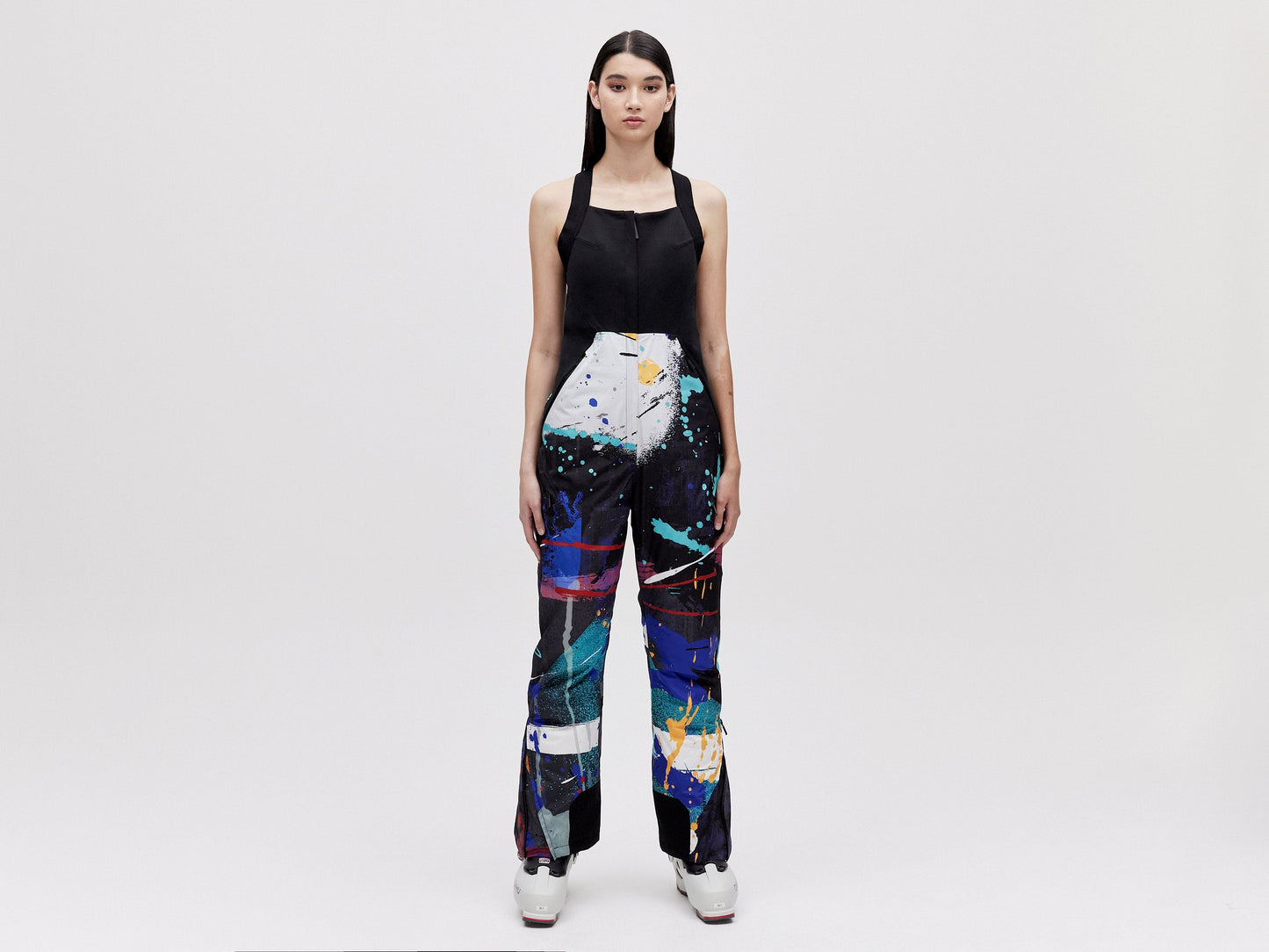 Wadded Salopette - Dark Splatter