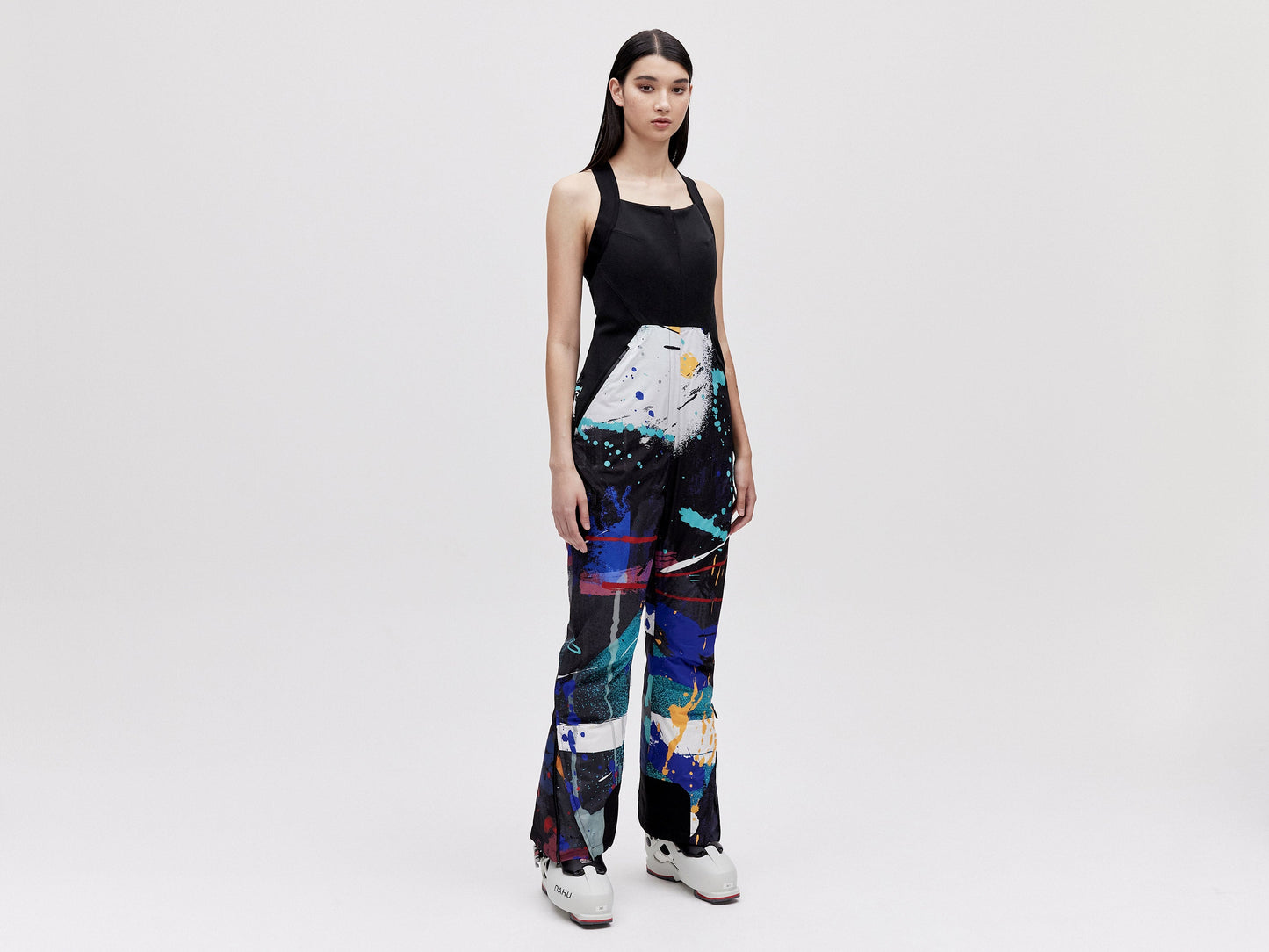Wadded Salopette - Dark Splatter