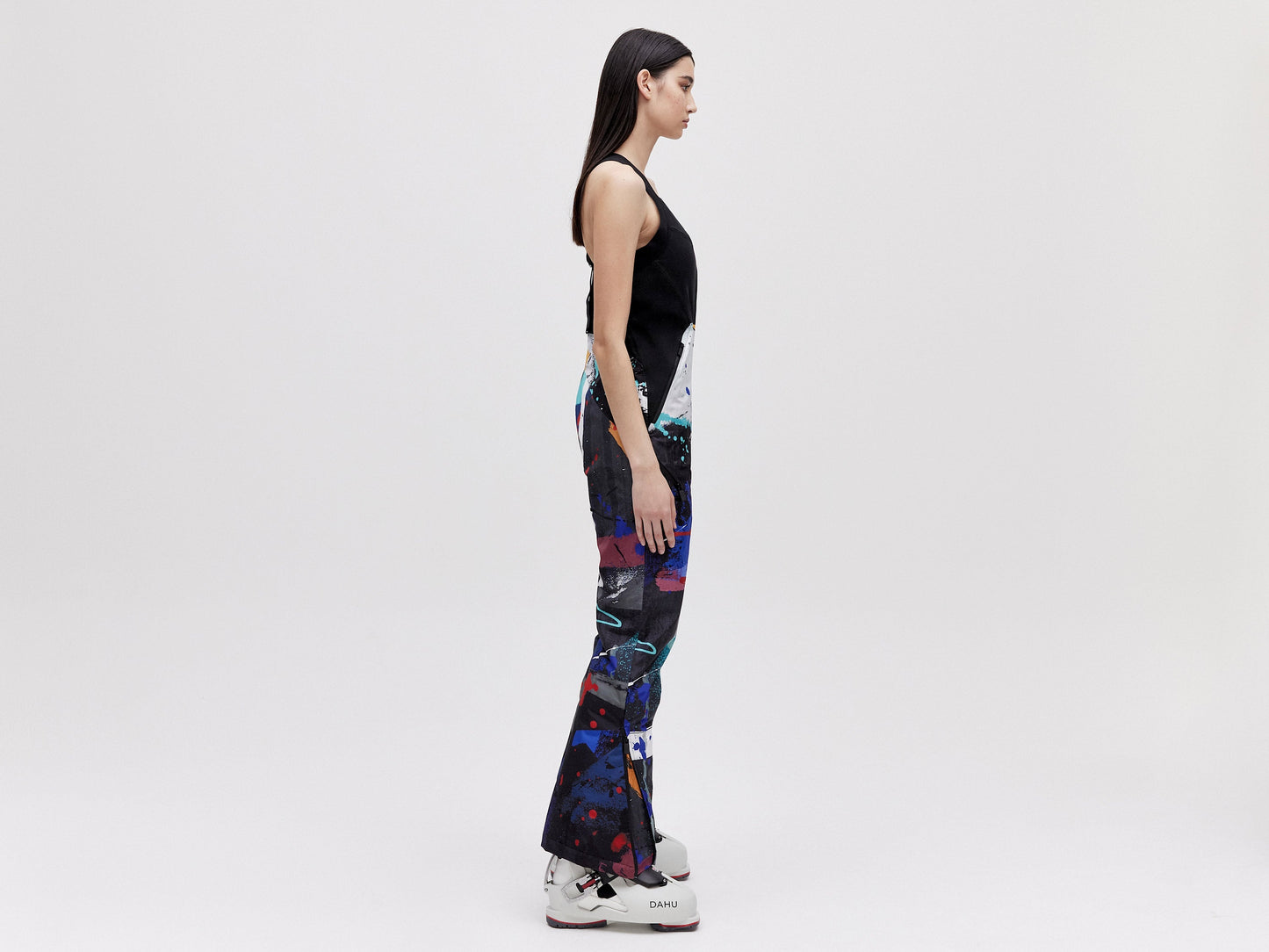Wadded Salopette - Dark Splatter
