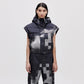 Cropped Down Vest - Dark Pixel