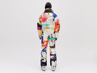 Cropped Cocoon Jacket - Light Splatter