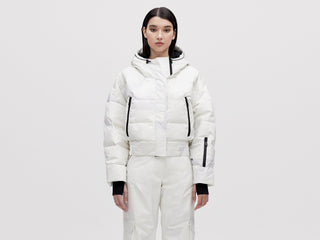 Cropped Down Jacket - Light Pixel