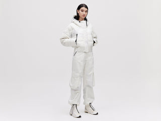 Cropped Down Jacket - Light Pixel