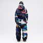 Cropped Down Jacket - Dark Splatter