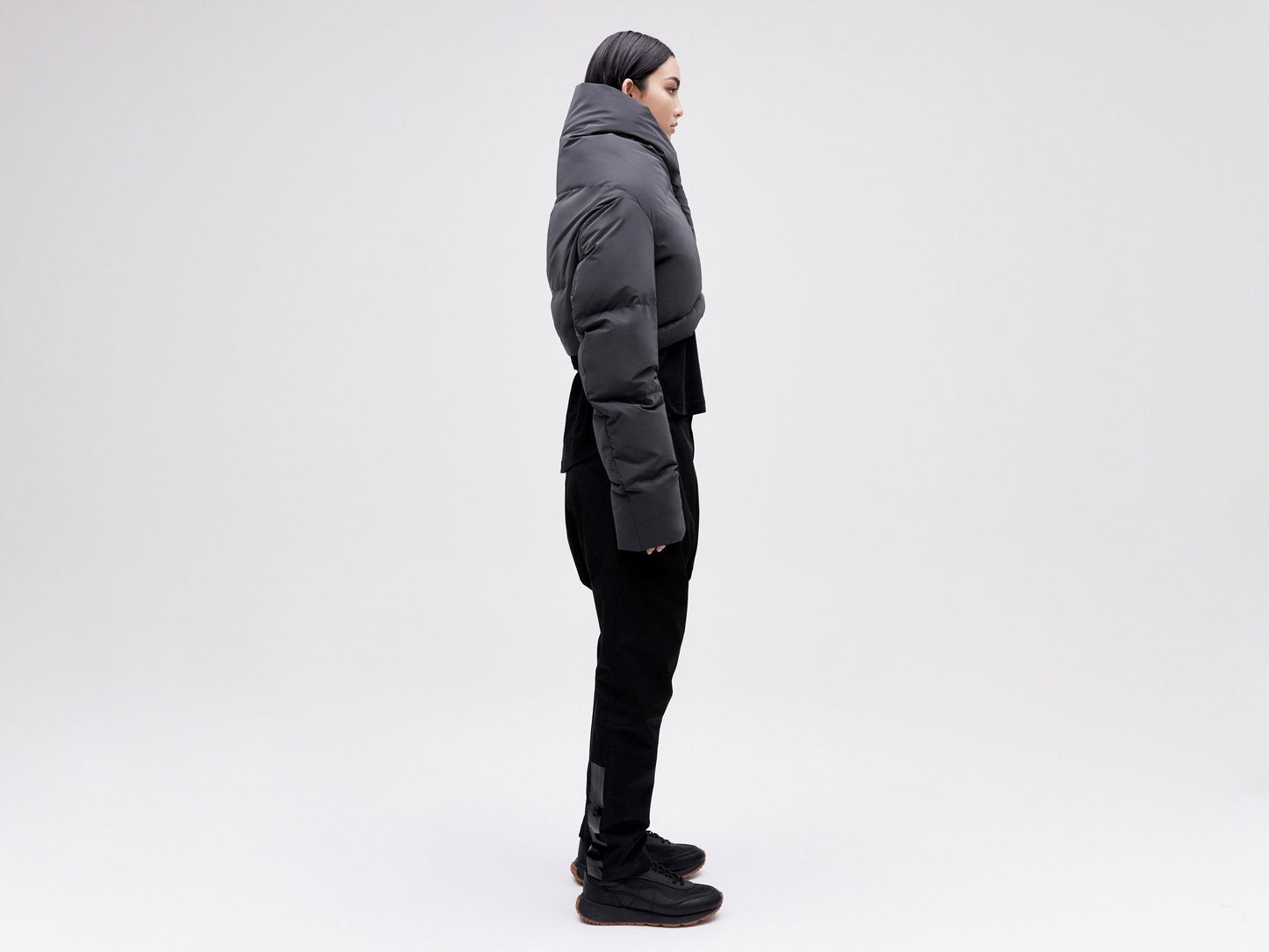 Wrap Down Jacket - Reflective Black