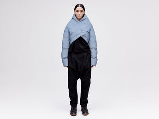 Wrap Down Jacket - Reflective Blue