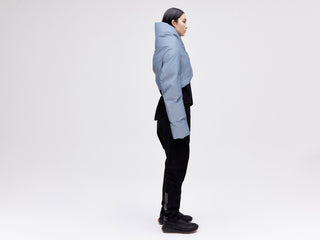 Wrap Down Jacket - Reflective Blue