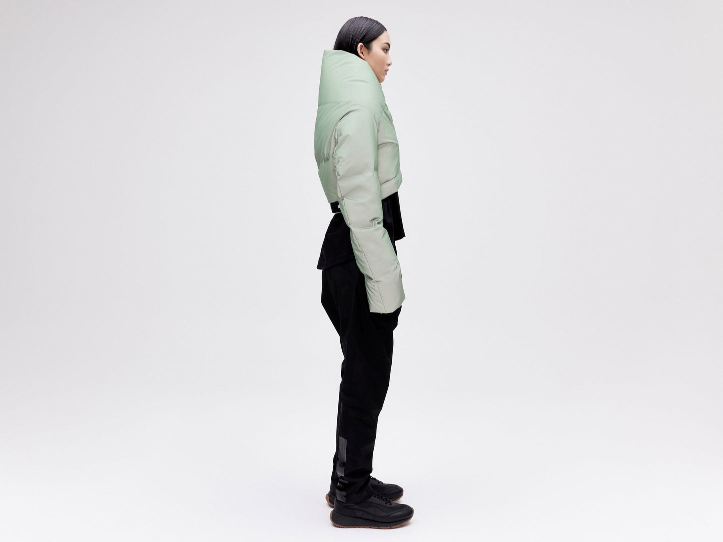Wrap Down Jacket - Reflective Jade