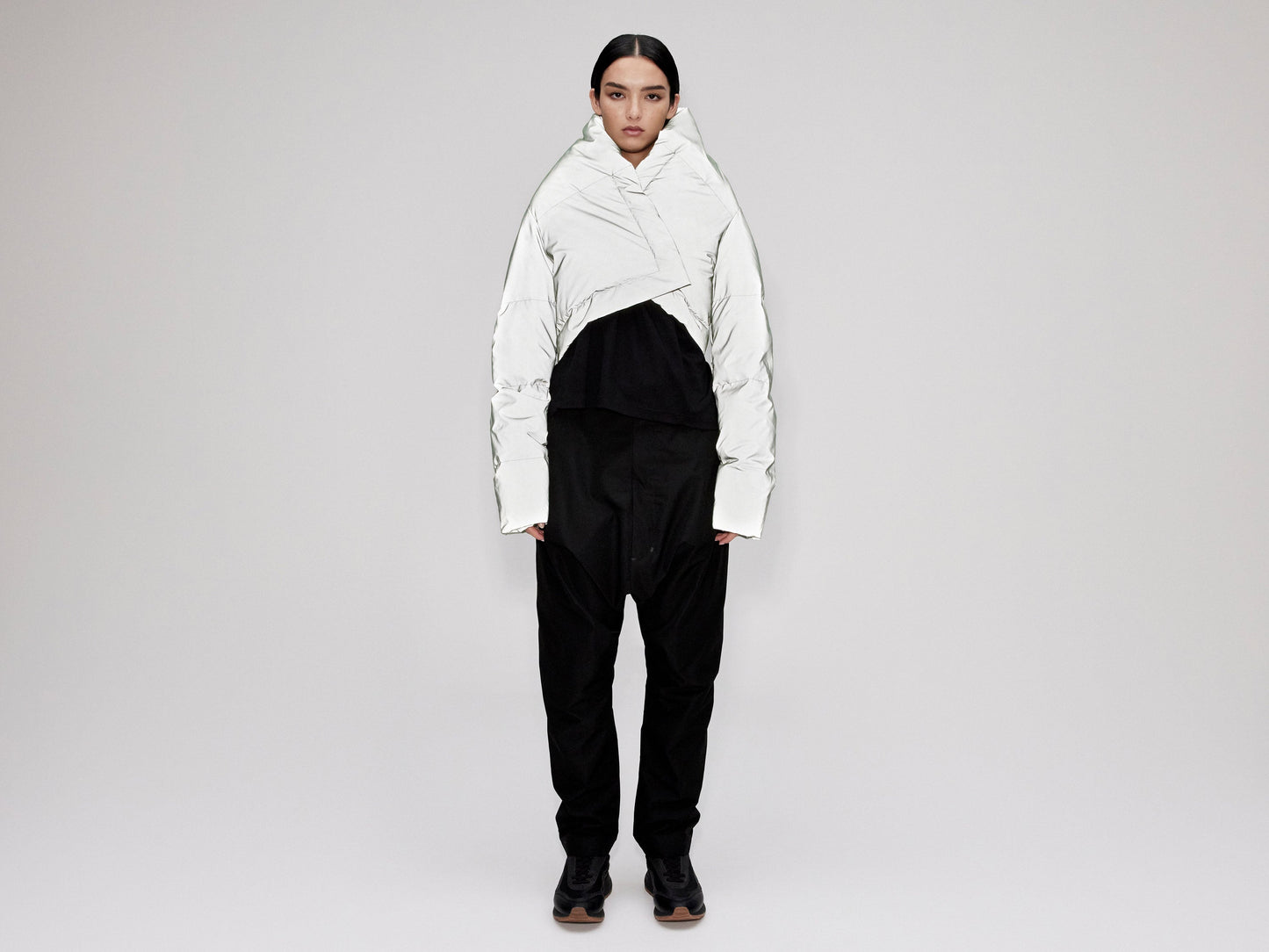 Wrap Down Jacket - Reflective Jade