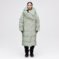 Wrap Down Coat - Reflective Jade