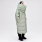 Wrap Down Coat - Reflective Jade
