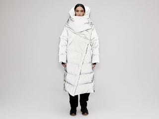 Wrap Down Coat - Reflective Jade