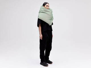 Wrap Down Coat - Reflective Jade
