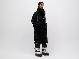 Gloss Down Coat - Black