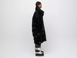 Gloss Down Coat - Black