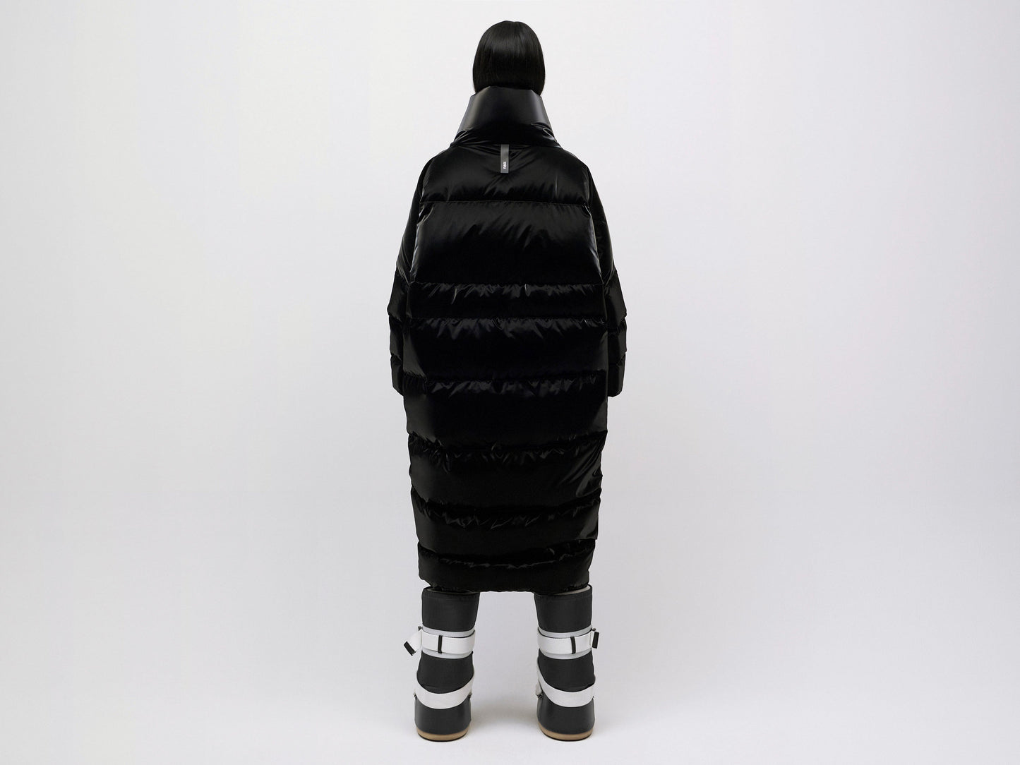 Gloss Down Coat - Black
