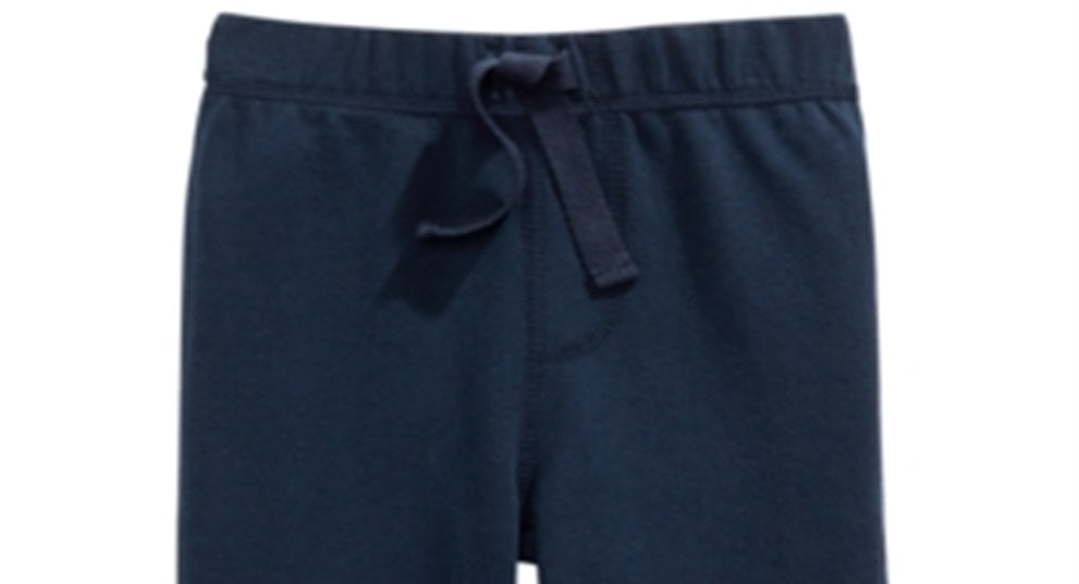 Calça infantil First Impressions com patch no joelho para meninos, azul, tamanho 4T