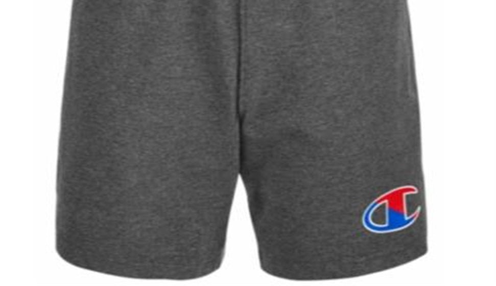 Bermuda Champion Big Boy's Two Tone Logo Jersey Cinza Tamanho Médio