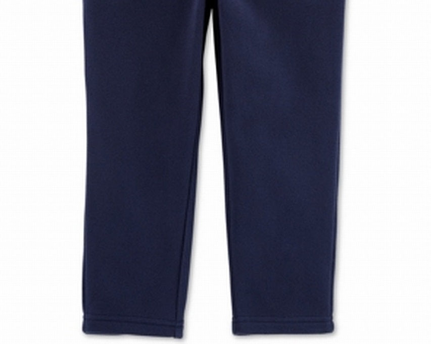 Calça Carter's Toddler Boy's Solid Microfleece Azul Tamanho 4T
