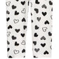 Leggings de coração para meninas First Impressions, brancas, tamanho 6-9 meses