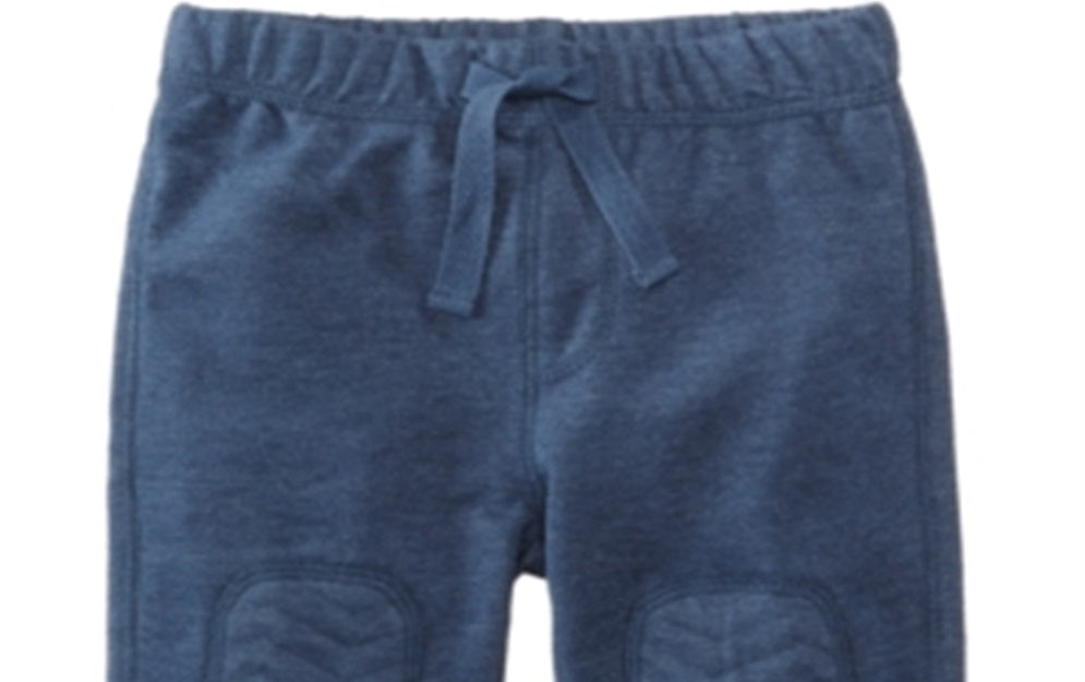 Primeiras impressões: Patch de joelho para bebê menino, French Terry, preto, tamanho 3-6 meses