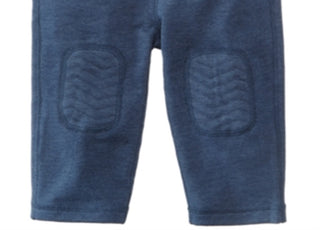 Primeiras impressões: Patch de joelho para bebê menino, French Terry, preto, tamanho 3-6 meses