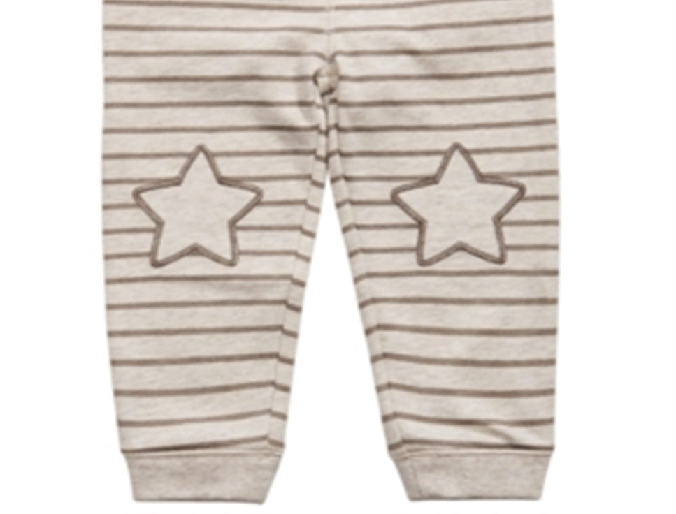 Calça jogger listrada com estampa de estrela First Impressions para meninos, tamanho 3T