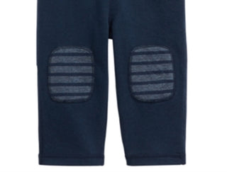 Calça infantil First Impressions com patch no joelho para meninos, azul, tamanho 3T