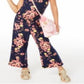 Macacão infantil com estampa floral e mangas esvoaçantes Epic Threads para meninas, azul, tamanho 4T