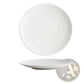 Textured Ceramic Round Plate Nordic Rock Pattern