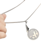 Textured Silver Whale Pendant Hip Hop Titanium Steel Necklace