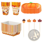 Thanksgiving Pumpkin Paper Plates and Tableware Set