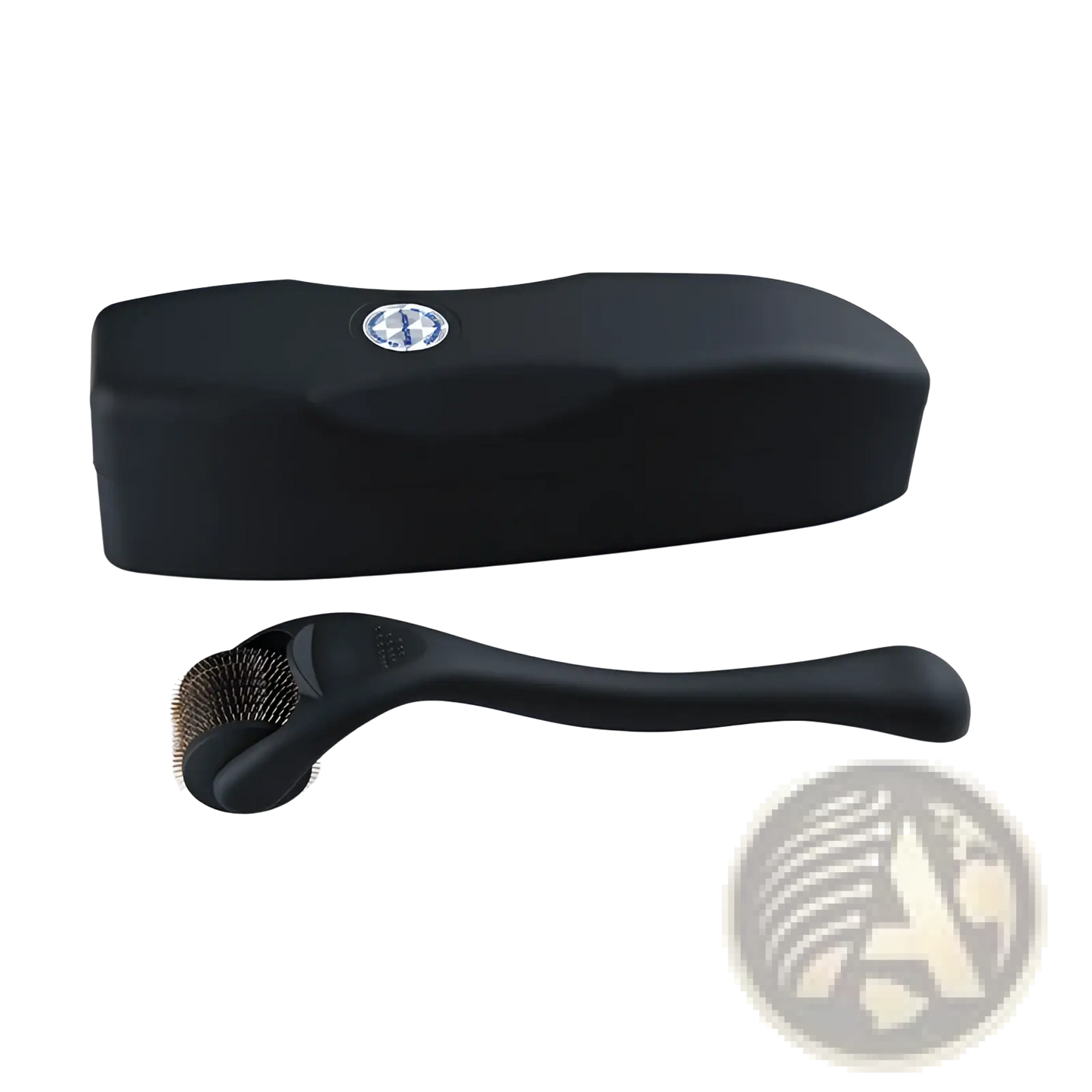 Titanium Beard Roller Matte Black 540 Microneedle