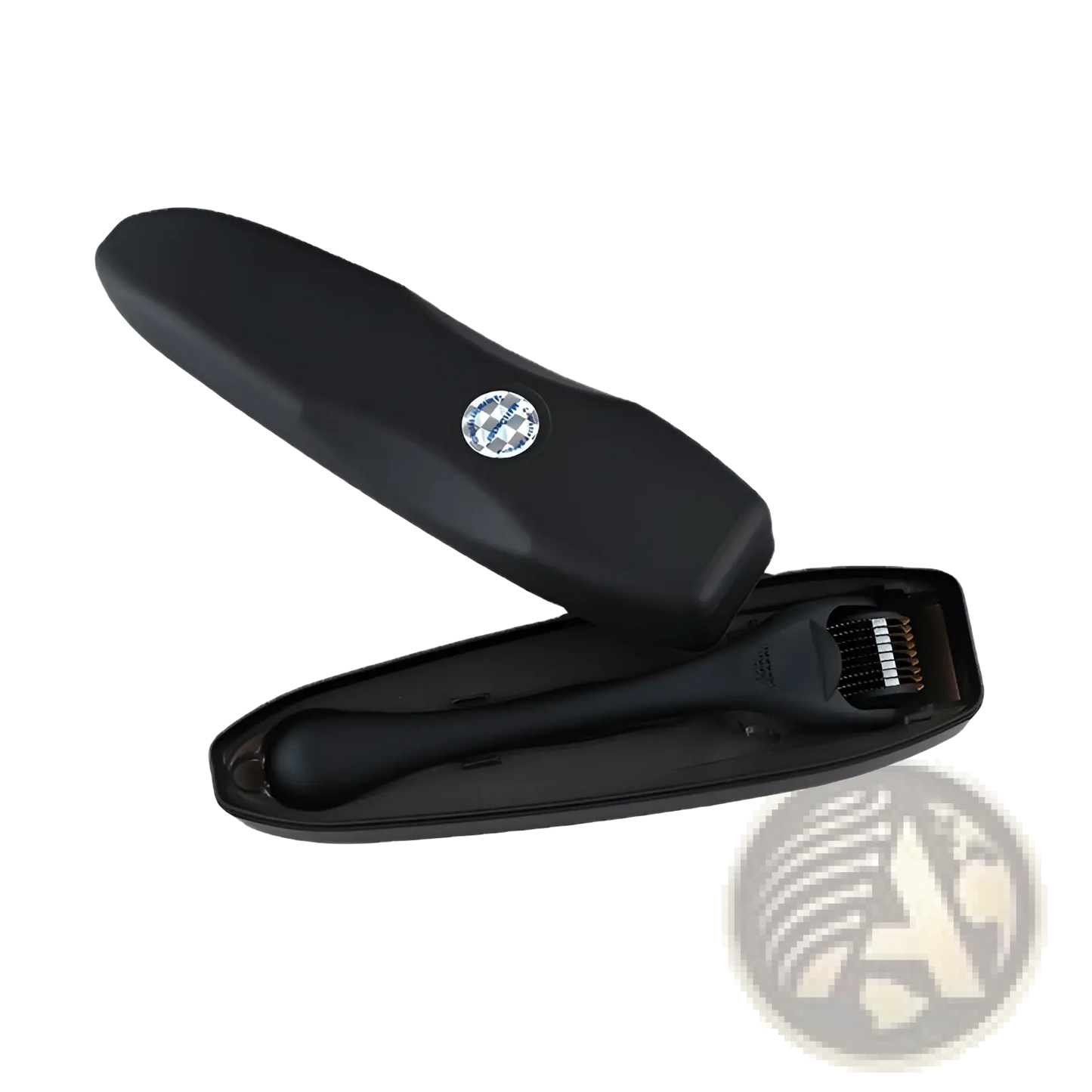 Titanium Beard Roller Matte Black 540 Microneedle