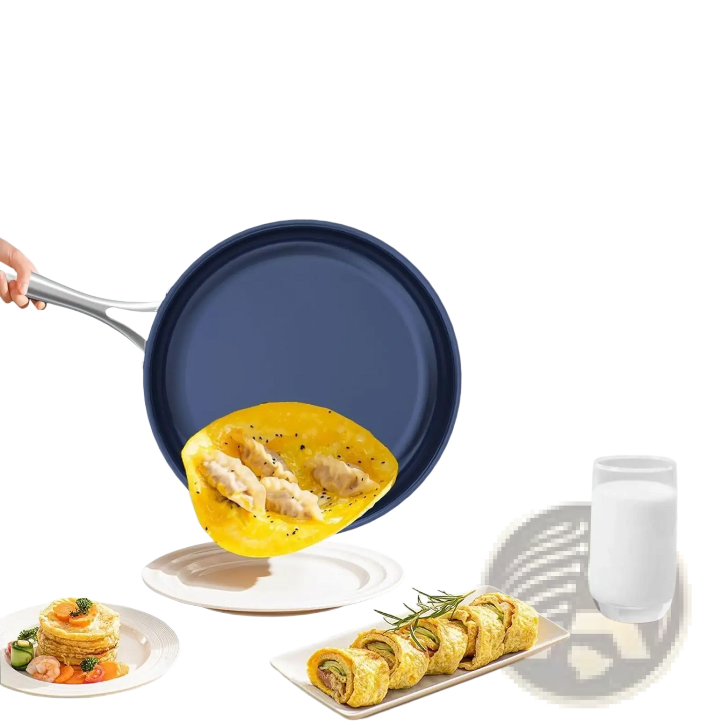 Titanium Non-stick Frying Pan 10-inch Stainless Steel