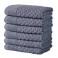 Cotton Diamond Waffle Weave Bath Towel Set - Grayson Collection