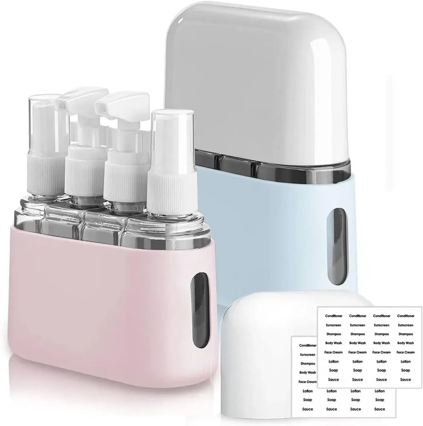 Travel Bottle Set 8 Pack Tsa Approved Toiletry Kit