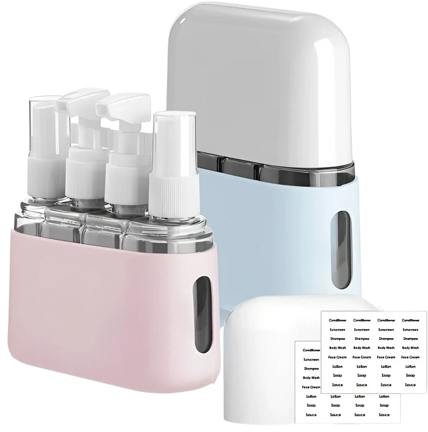 Travel Bottle Set 8 Pack Tsa Approved Toiletry Kit
